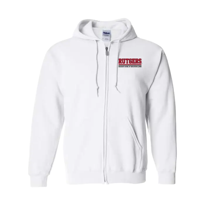 Alumni Full Zip Hooded Sweatshirt Rutgers GSE