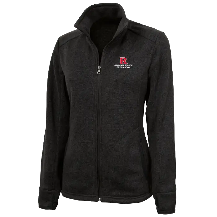 Women's Heathered Fleece Jacket Rutgers GSE