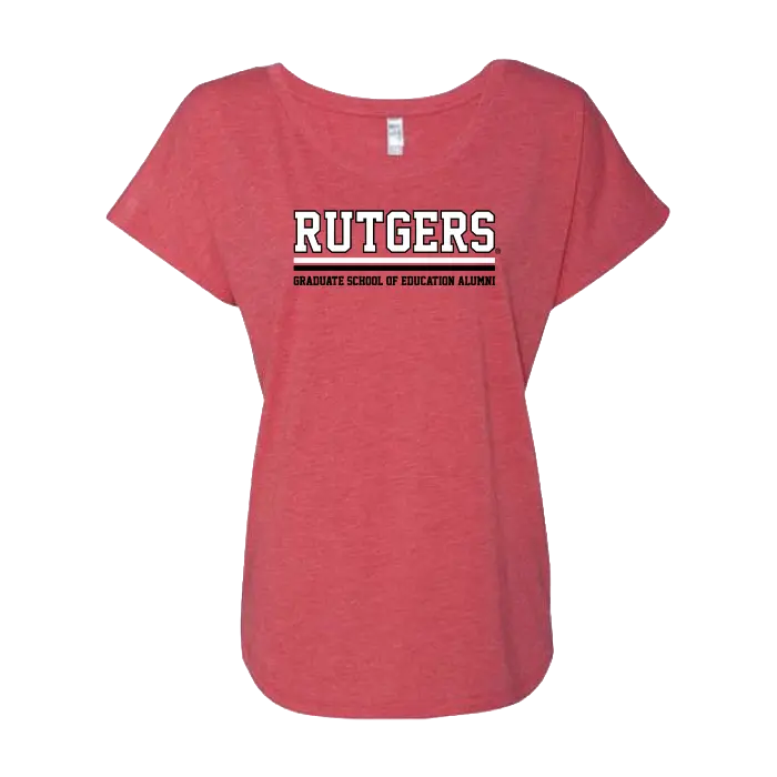 Alumni Women's Dolman T-Shirt Rutgers GSE