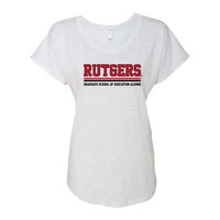Alumni Women's Dolman T-Shirt Rutgers GSE