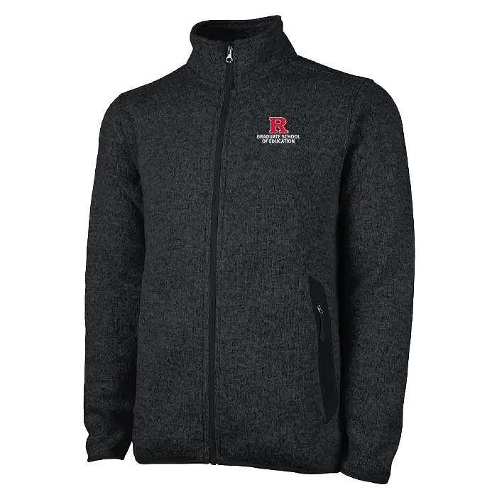 Men's Heathered Fleece Jacket Rutgers GSE