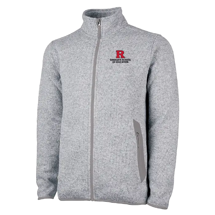 Men's Heathered Fleece Jacket Rutgers GSE