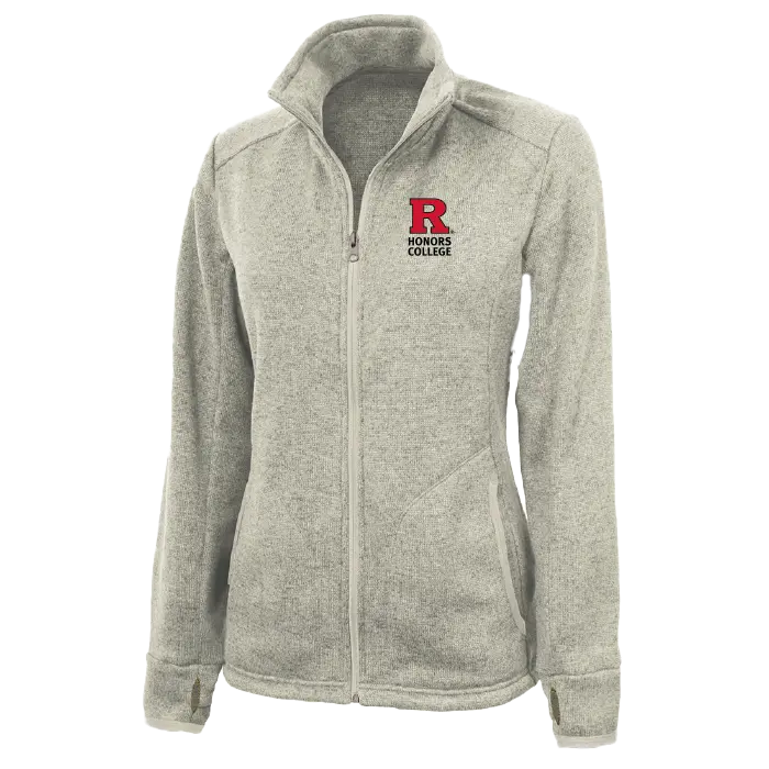 Women's Heathered Fleece Jacket Honors College