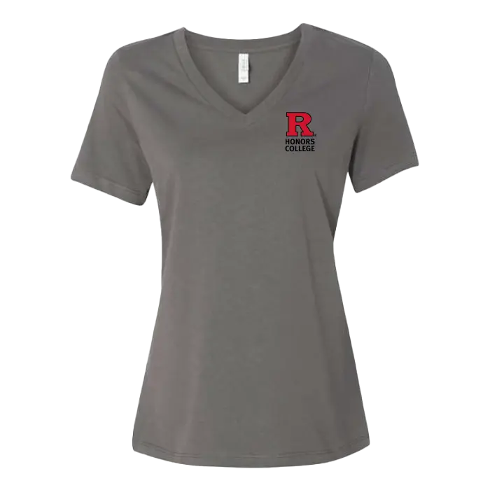 RU Women's Relaxed Jersey V-Neck Tee Honors College
