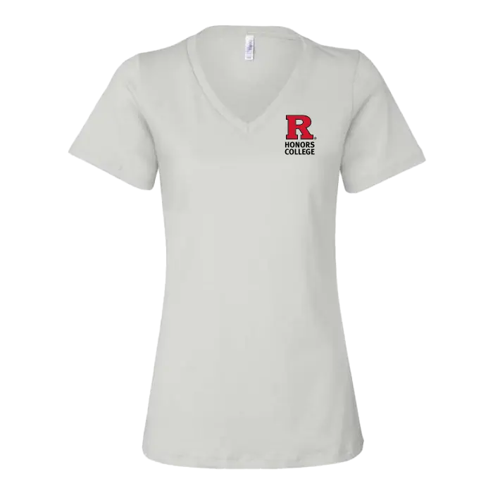 RU Women's Relaxed Jersey V-Neck Tee Honors College