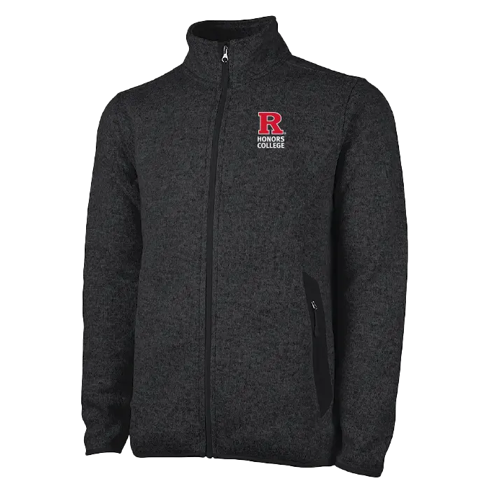 Men's Heathered Fleece Jacket Honors College
