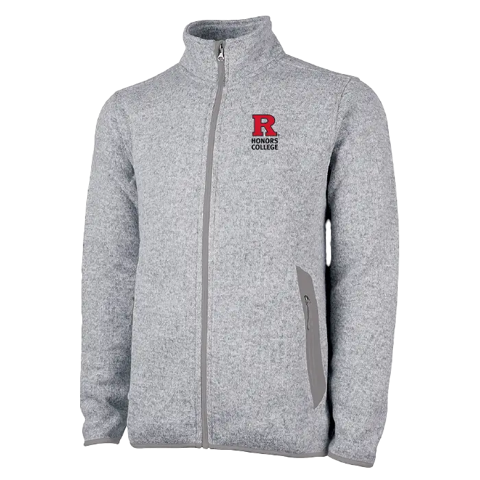 Men's Heathered Fleece Jacket Honors College