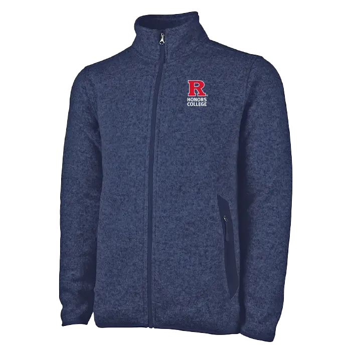 Men's Heathered Fleece Jacket Honors College