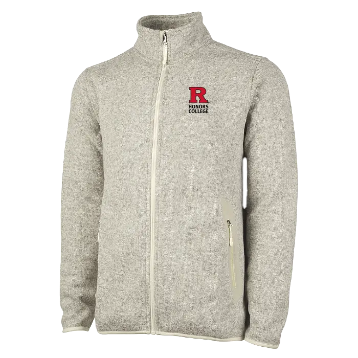 Men's Heathered Fleece Jacket Honors College
