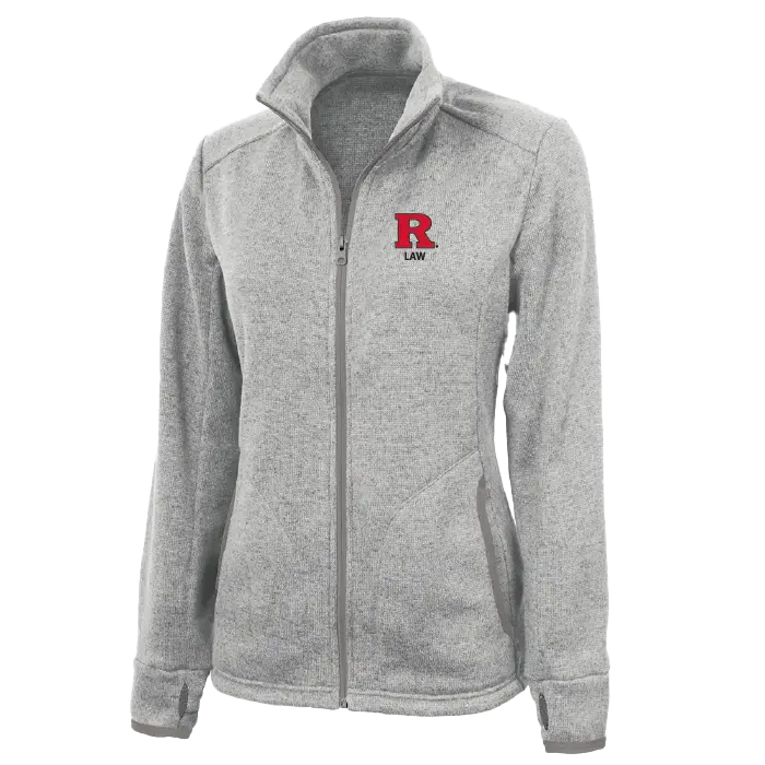 Women's Heathered Fleece Jacket Law School