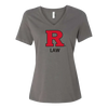 RU Women's Relaxed Jersey V-Neck Tee Law School