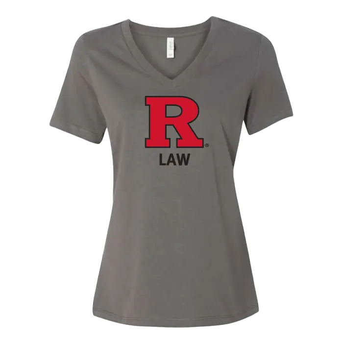 RU Women's Relaxed Jersey V-Neck Tee Law School
