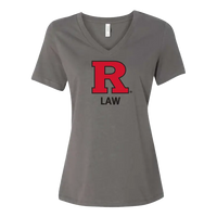 RU Women's Relaxed Jersey V-Neck Tee Law School