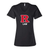 RU Women's Relaxed Jersey V-Neck Tee Law School