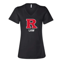 RU Women's Relaxed Jersey V-Neck Tee Law School