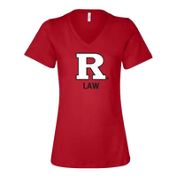 RU Women's Relaxed Jersey V-Neck Tee Law School