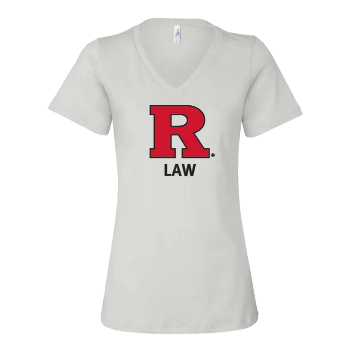 RU Women's Relaxed Jersey V-Neck Tee Law School