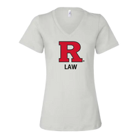 RU Women's Relaxed Jersey V-Neck Tee Law School