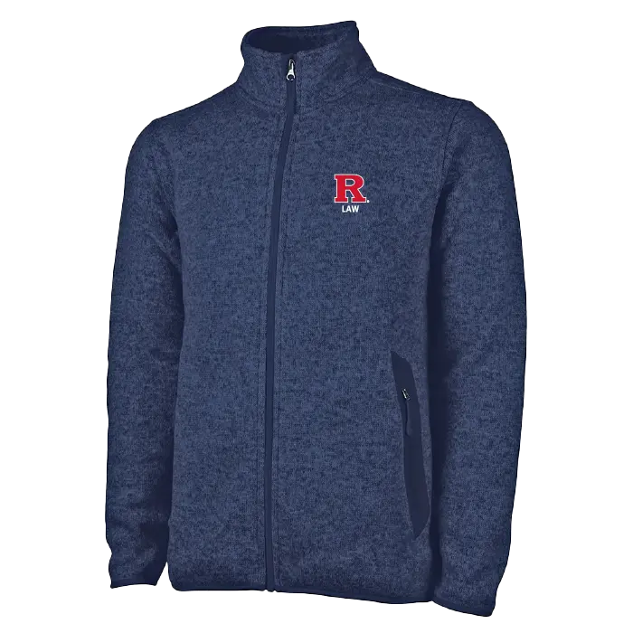 Men's Heathered Fleece Jacket Law School
