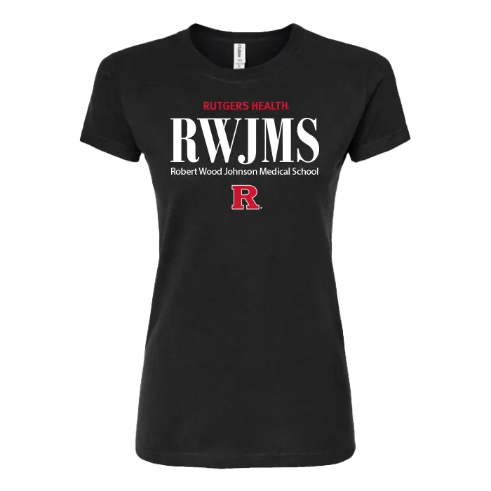 RU Women's Slim Fit Fine Jersey T-Shirt Robert Wood Johnson Medical School