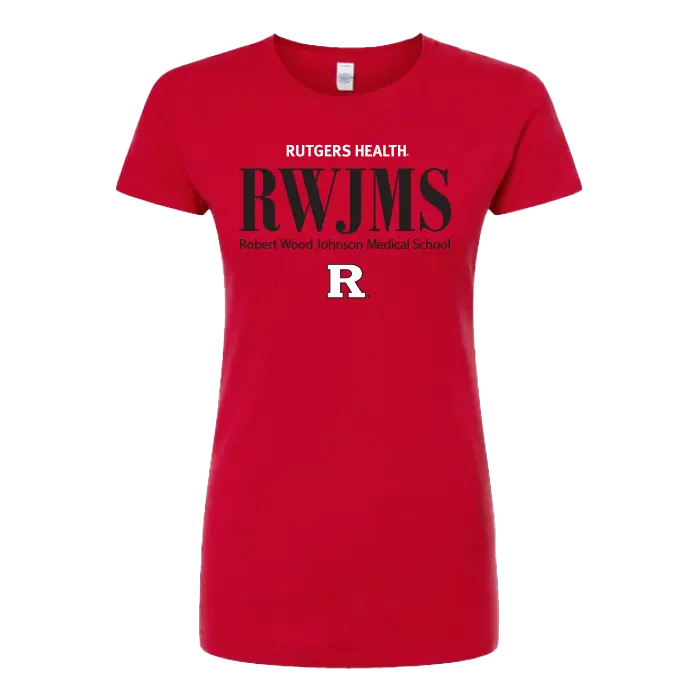 RU Women's Slim Fit Fine Jersey T-Shirt Robert Wood Johnson Medical School
