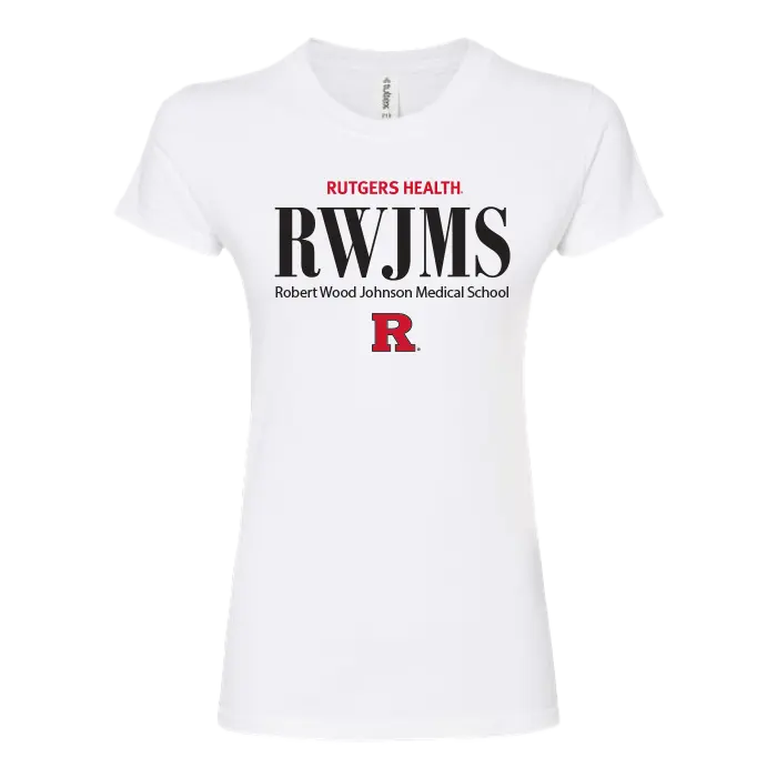 RU Women's Slim Fit Fine Jersey T-Shirt Robert Wood Johnson Medical School
