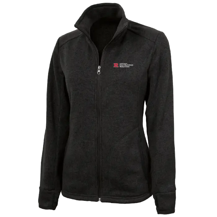 Women's Heathered Fleece Jacket Robert Wood Johnson Medical School