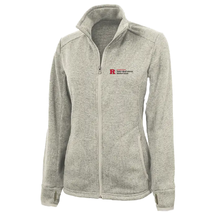 Women's Heathered Fleece Jacket Robert Wood Johnson Medical School