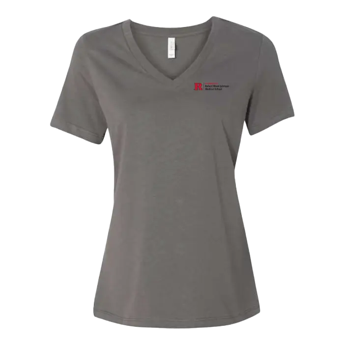 RU Women's Relaxed Jersey V-Neck Tee Robert Wood Johnson Medical School