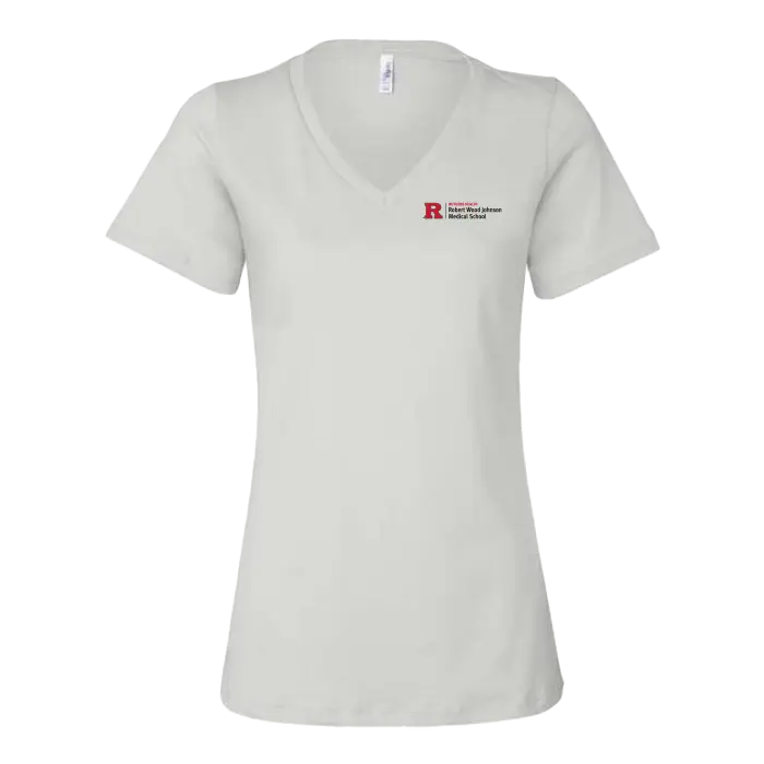 RU Women's Relaxed Jersey V-Neck Tee Robert Wood Johnson Medical School