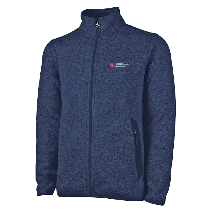 Men's Heathered Fleece Jacket Robert Wood Johnson Medical School