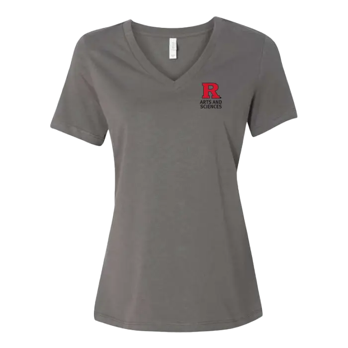 RU Women's Relaxed Jersey V-Neck Tee School of Arts & Sciences