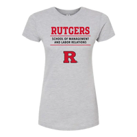 RU Women's Slim Fit Fine Jersey T-Shirt School of Management & Labor Relations