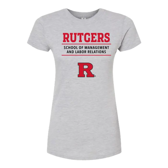RU Women's Slim Fit Fine Jersey T-Shirt School of Management & Labor Relations
