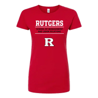RU Women's Slim Fit Fine Jersey T-Shirt School of Management & Labor Relations