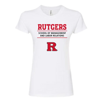 RU Women's Slim Fit Fine Jersey T-Shirt School of Management & Labor Relations