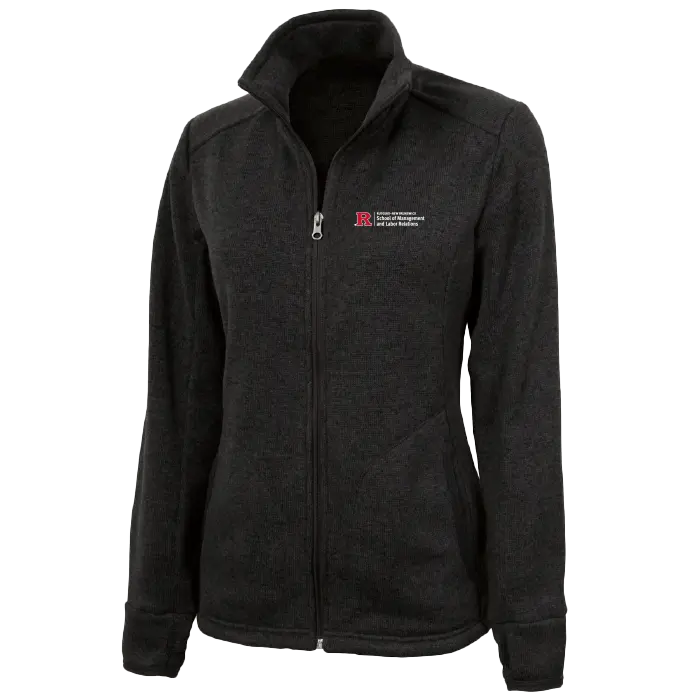 Women's Heathered Fleece Jacket School of Management & Labor Relations