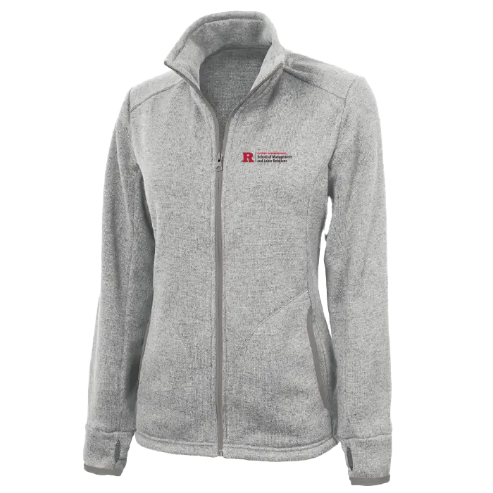 Women's Heathered Fleece Jacket School of Management & Labor Relations