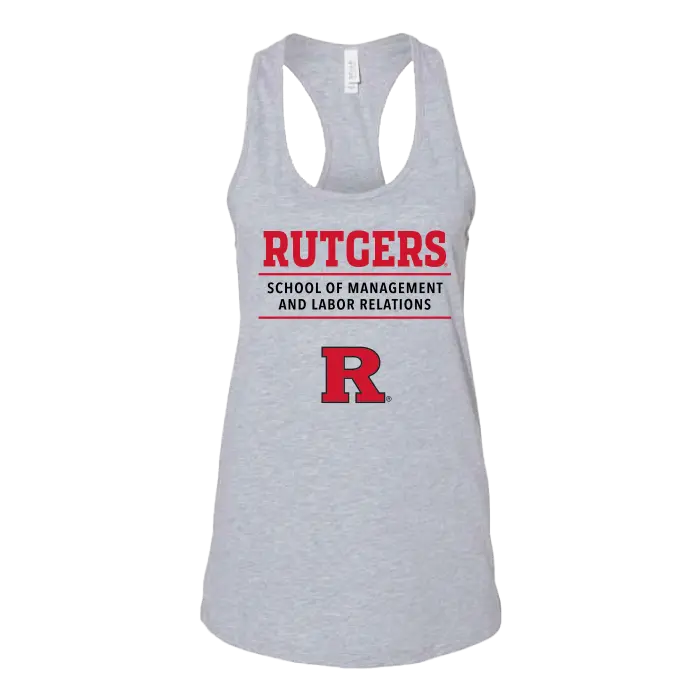 RU Women's Jersey Racerback Tank School of Management & Labor Relations
