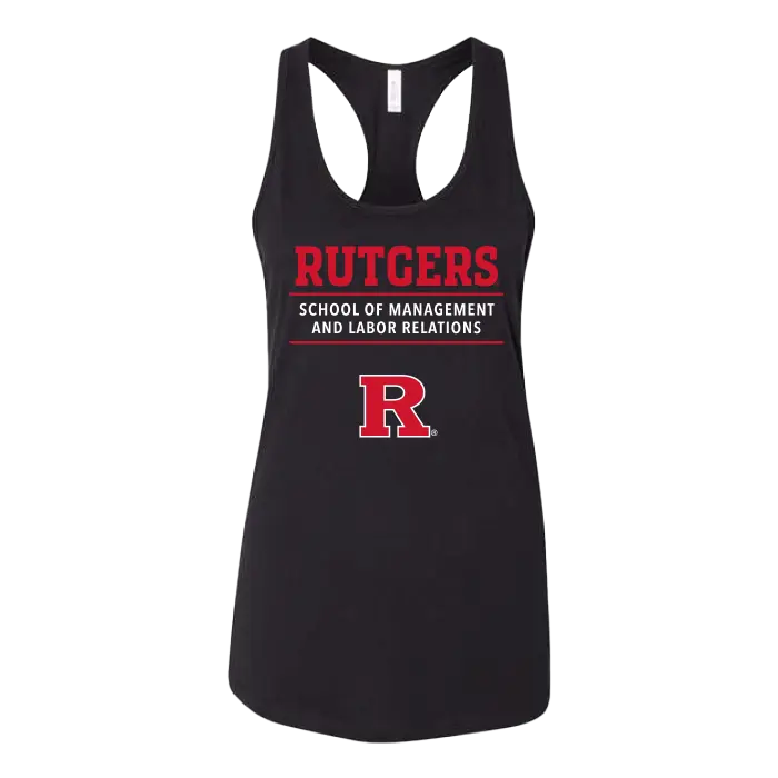 RU Women's Jersey Racerback Tank School of Management & Labor Relations