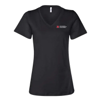 RU Women's Relaxed Jersey V-Neck Tee School of Management & Labor Relations