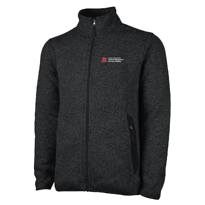 Men's Heathered Fleece Jacket School of Management & Labor Relations