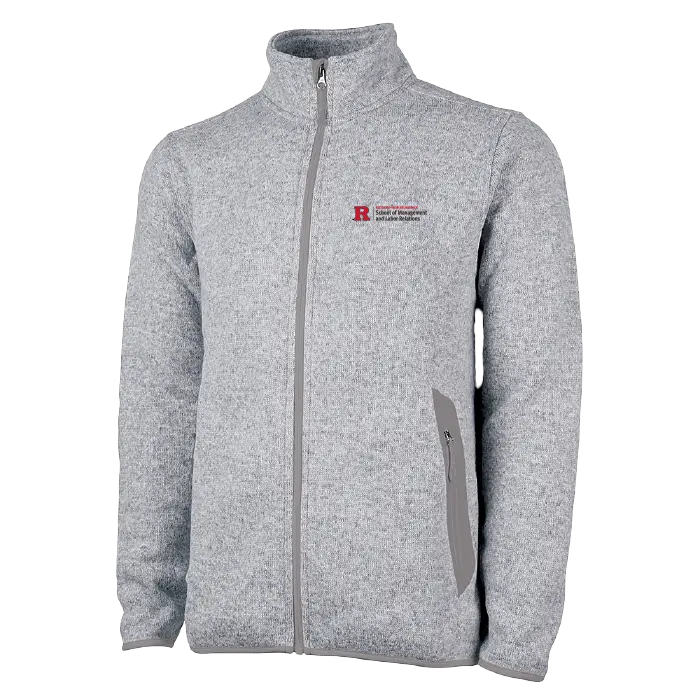 Men's Heathered Fleece Jacket School of Management & Labor Relations