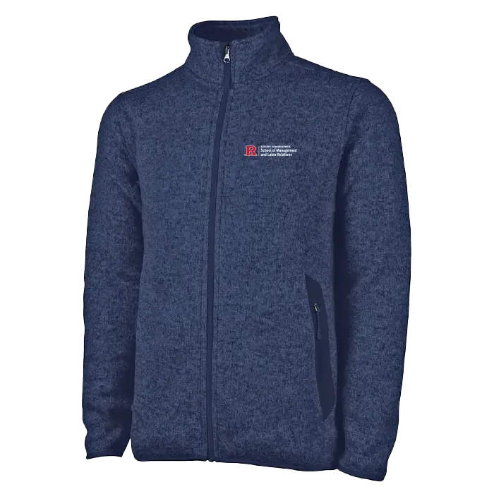 Men's Heathered Fleece Jacket School of Management & Labor Relations
