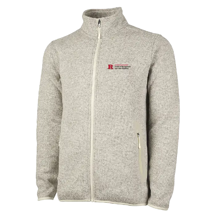 Men's Heathered Fleece Jacket School of Management & Labor Relations