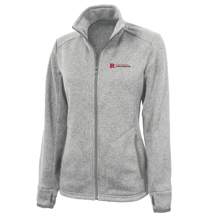 Women's Heathered Fleece Jacket School of Engineering