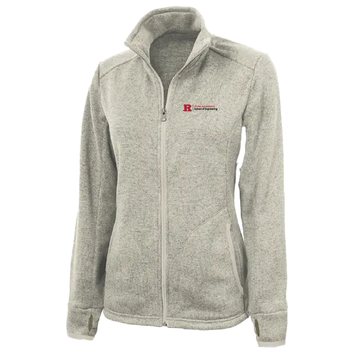 Women's Heathered Fleece Jacket School of Engineering