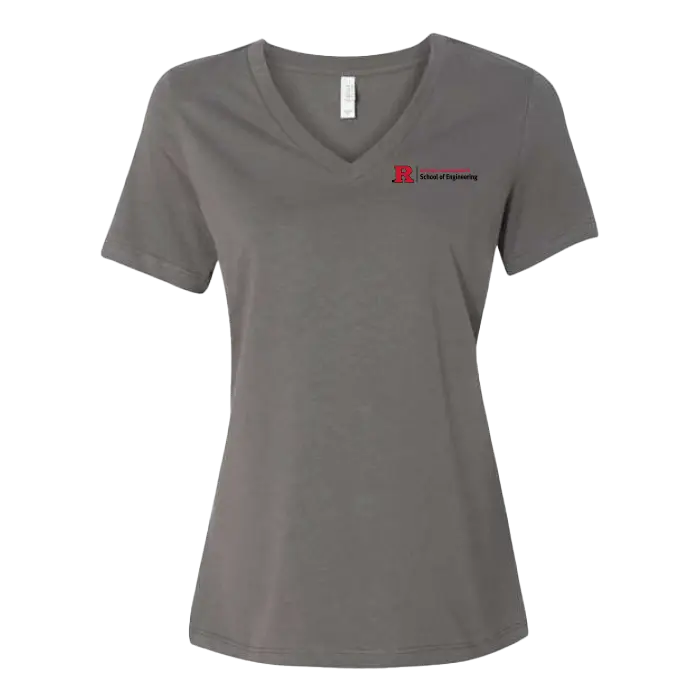 RU Women's Relaxed Jersey V-Neck Tee School of Engineering