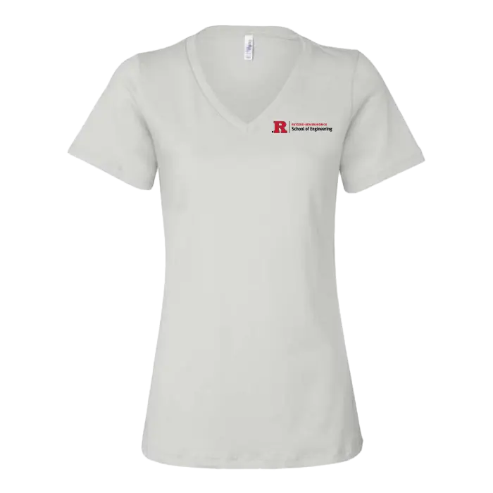 RU Women's Relaxed Jersey V-Neck Tee School of Engineering
