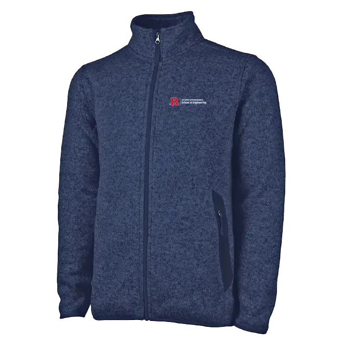 Men's Heathered Fleece Jacket School of Engineering